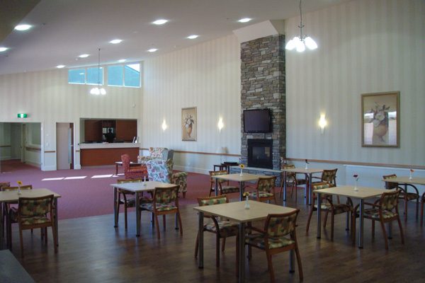 Croft aged care development Kynton wallcoverings by Hume