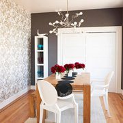 Wallpaper with a metallic sheen can transform a room