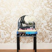 Wallpaper with a metallic sheen can transform a room