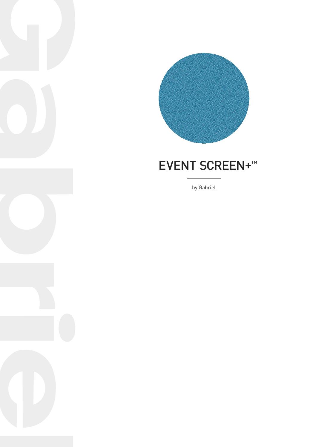 Gabriel Event Screen Colour card<br/>( pdf )