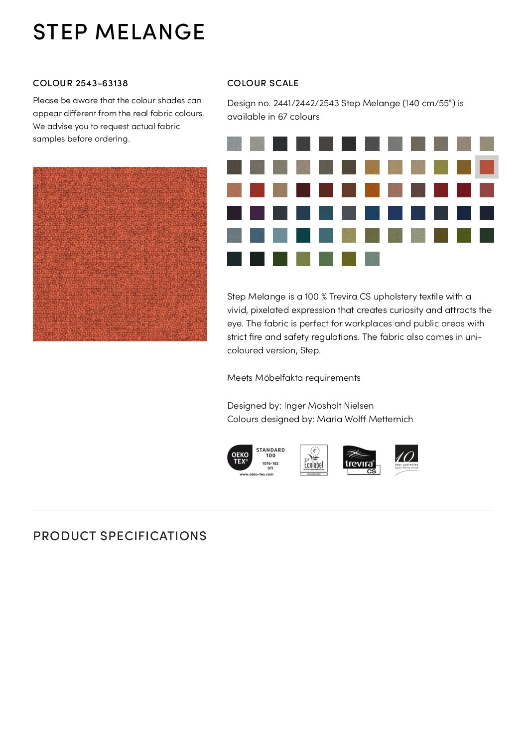 Step Melange Product Sheet<br/>( pdf )