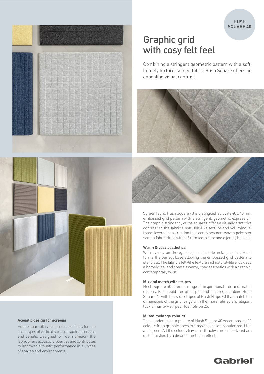 Hush Square40 Design Story<br/>( pdf )