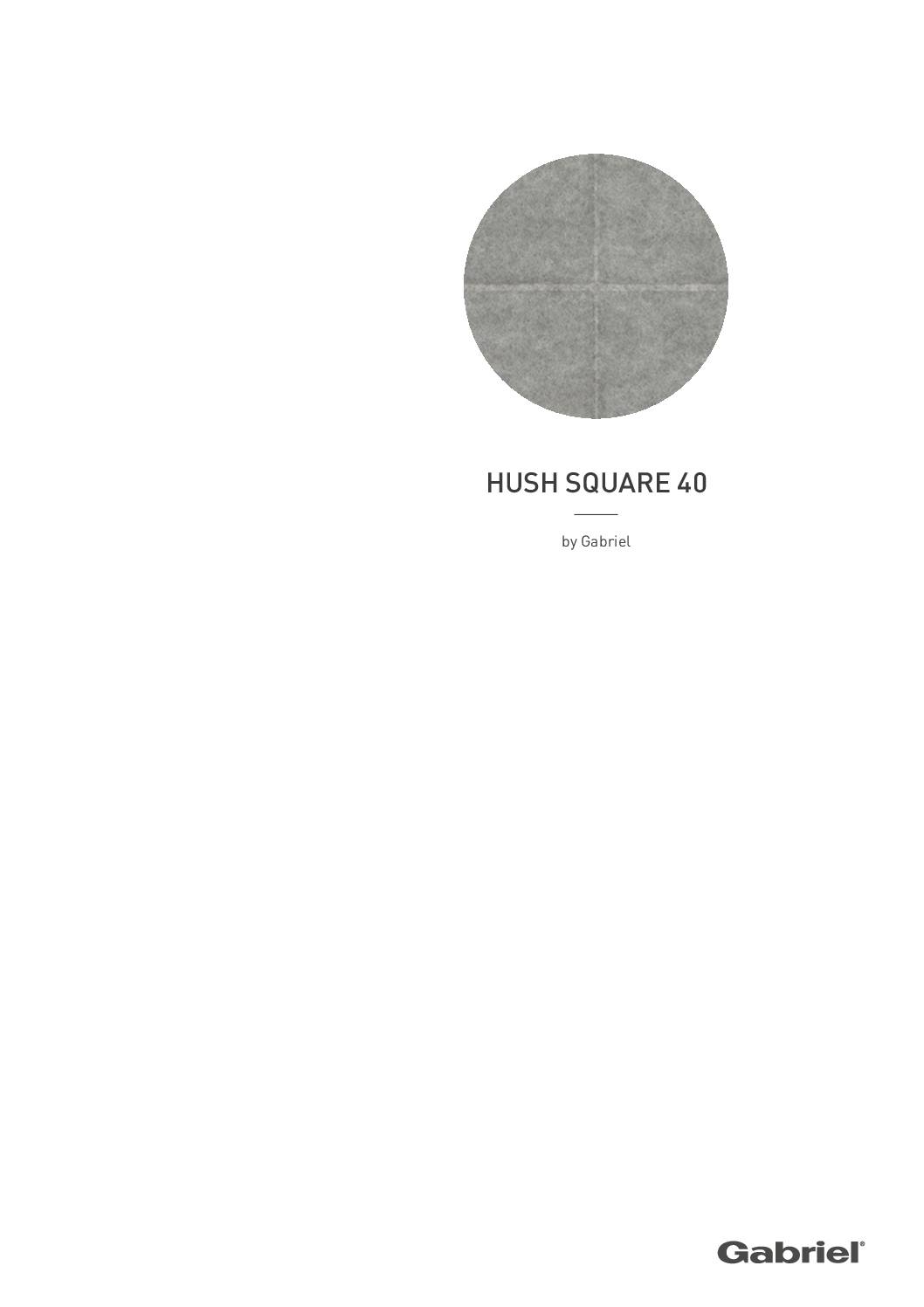 Hush Square40 Colour Card<br/>( pdf )