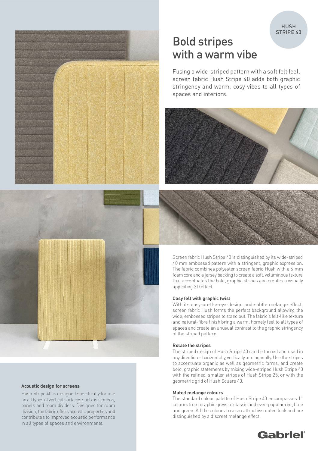 Hush Stripe40 Design Story<br/>( pdf )