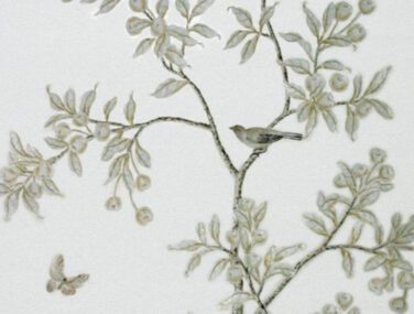 Collezione Chinese Winter Garden: Tessuto da Parato Dipinto a Mano • Misha 2024 04 10 17 05 41