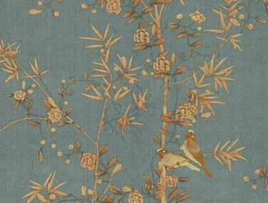 Collezione Gold Bamboo Garden: Tessuto da Parato Dipinto a Mano • Misha 2024 04 10 17 19 54