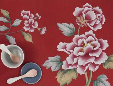 Red Peonies room