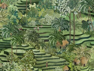 Rice Terrace Standard Grass Green Tile