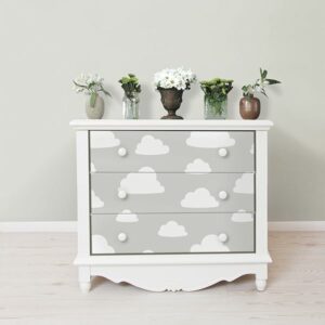 Clouds Grey Peel & Stick Wallpaper
