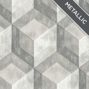 Bauhaus Weathered Wood Peel And Stick Wallpaper