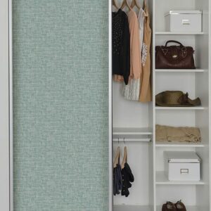 Aqua Poplin Texture Peel & Stick Wallpaper