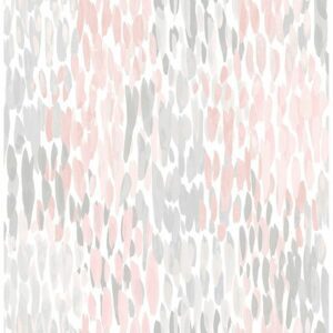 Blush Make It Rain Peel & Stick Wallpaper