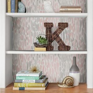 Blush Make It Rain Peel & Stick Wallpaper