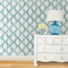 0028009 teal floating trellis peel stick wallpaper.jpeg