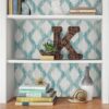 0028014 teal floating trellis peel stick wallpaper.jpeg