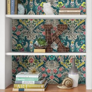 Summer Love Teal Peel & Stick Wallpaper