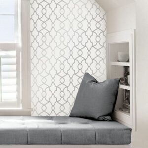 Silver Clearly Cool Peel & Stick Wallpaper