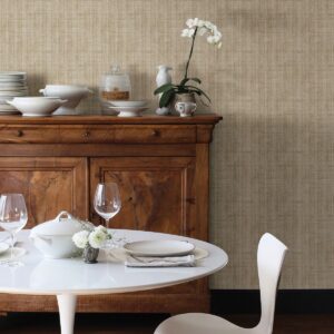 Aurum Linen Peel and Stick Wallpaper