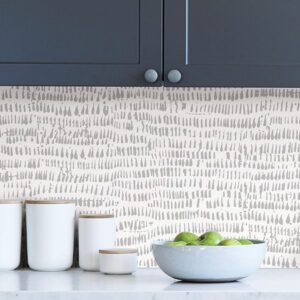 Kylver Grey Peel & Stick Wallpaper