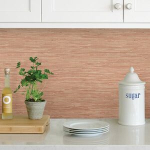 Tibetan Grasscloth Spice Peel & Stick Wallpaper