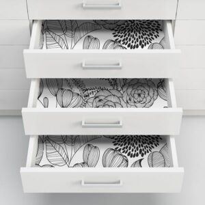 Black Secret Garden Peel & Stick Wallpaper