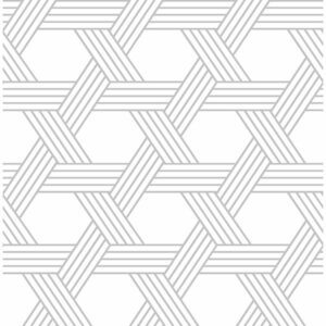 Scott Living Silver Illusion Self Adhesive Wallpaper
