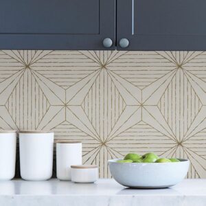 Scott Living Gold Aurum Self Adhesive Wallpaper