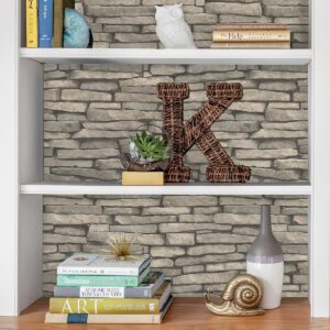 Hickory Creek Stone Peel & Stick Wallpaper