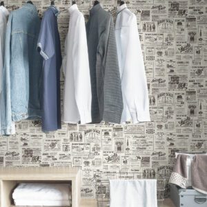 Charcoal Published Peel & Stick Wallpaper