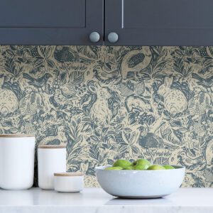Blue Terrene Peel & Stick Wallpaper