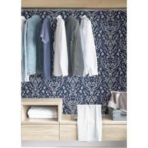 Navy Escape to the Forest Peel & Stick Wallpaper