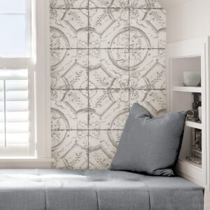 Newport Tin Tile Peel and Stick Wallpaper