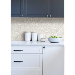 Grey Merriment Peel & Stick Wallpaper