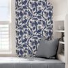 0048856 indigo balinese peacock scalamandre self adhesive wallpaper.jpeg