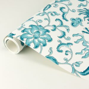 Peacock Chien Dragon Scalamandré Self Adhesive Wallpaper