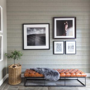 Grey Dhurrie Peel & Stick String Wallpaper