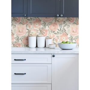 Rose Peachy Keen Peel & Stick Wallpaper
