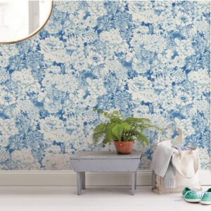 Indigo Empress Garden Peel & Stick Wallpaper