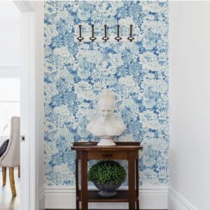 Indigo Empress Garden Peel & Stick Wallpaper
