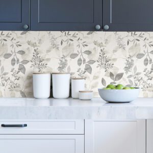 Grey Breezy Peel & Stick Wallpaper