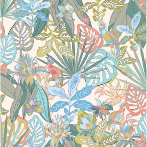 Pink Rain Forest Canopy Peel and Stick Wallpaper