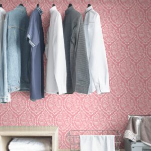 Pink Foxwood Meadow Peel and Stick Wallpaper