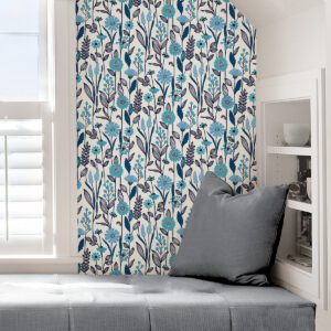 Blue Jane Peel & Stick Wallpaper