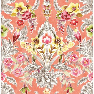 Peach Summer Love Peel & Stick Wallpaper