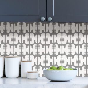 Grey Shift Peel and Stick Wallpaper