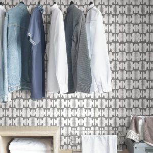 Grey Shift Peel and Stick Wallpaper