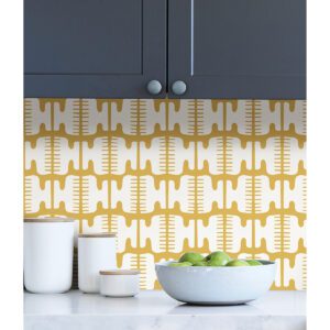 Yellow Shift Peel and Stick Wallpaper