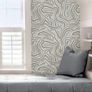 Grey Spirited Peel & Stick Wallpaper