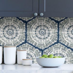 Navy Harmony Peel and Stick Wallpaper