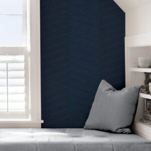 Indigo Wayward Peel and Stick Wallpaper